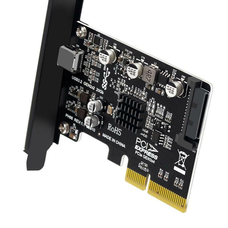 20Gb Super Fast PCIE to USB 3.2 Gen 2x2 Expansion Card PCI-E to Type C Converter