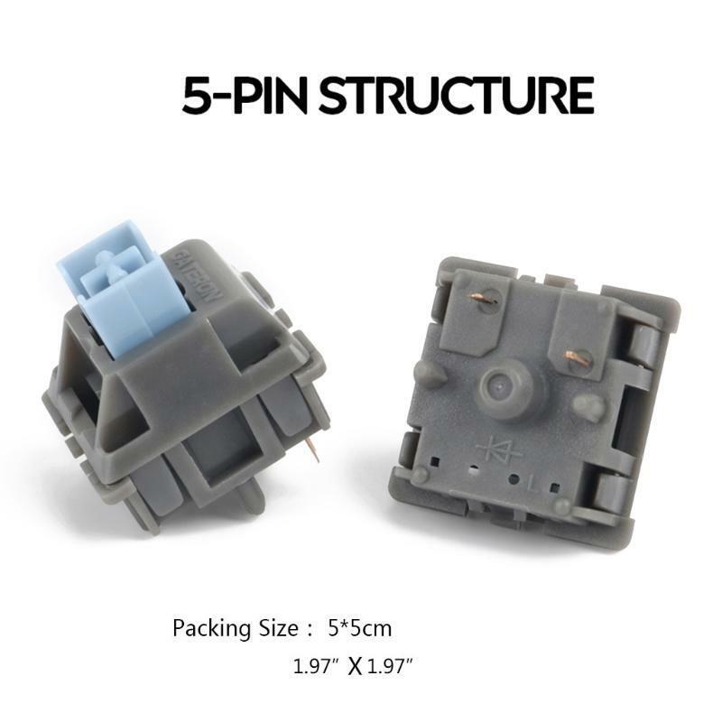 Mechanical Gaming Keyboard Switch 65.5g Force Kangaroo Stem Switches Pre Lubed