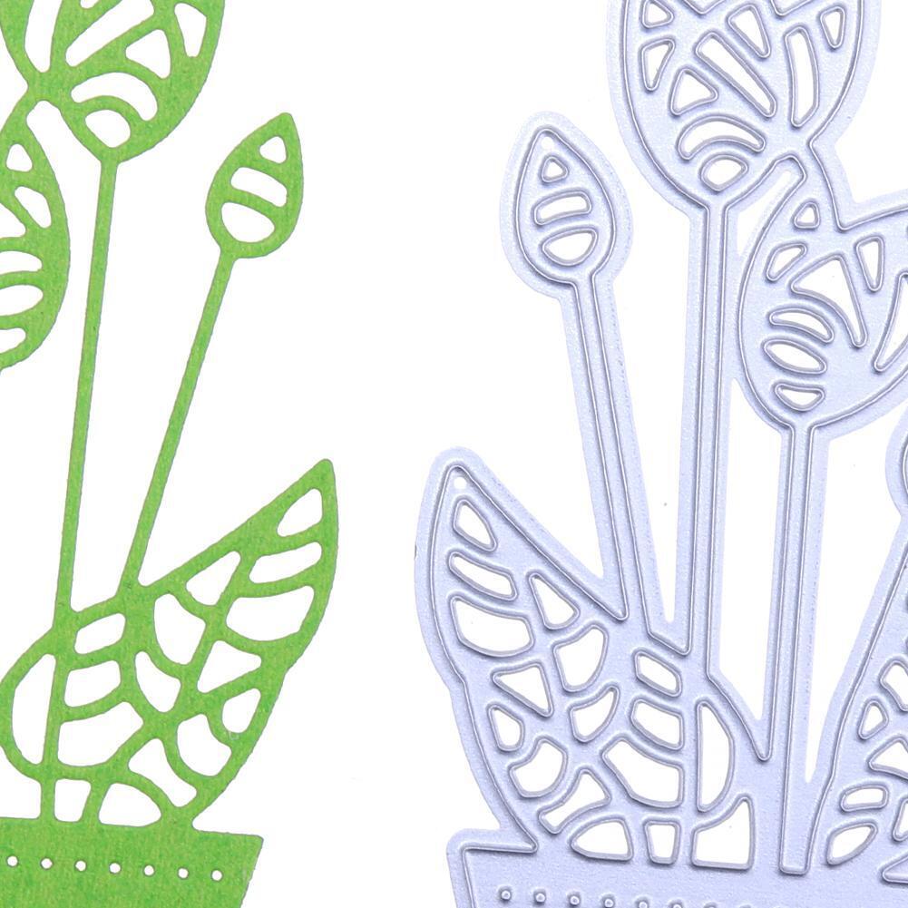 Scissor Flower Pot Metal Cutting Dies for Scrapbooking Template DIY Cards