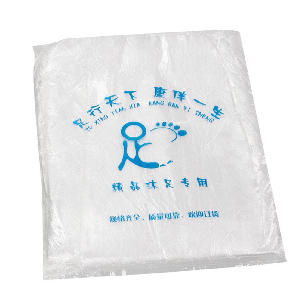 Set of 160 Disposable Plastic Foot Tub Liners Bath Basin Bags Foot Spa Feet