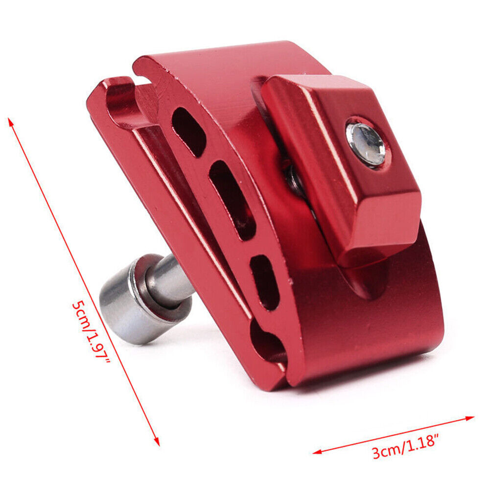 Aluminum Bicycle Seatpost Clamps Head Single Nail Seat Tube Head (Red)