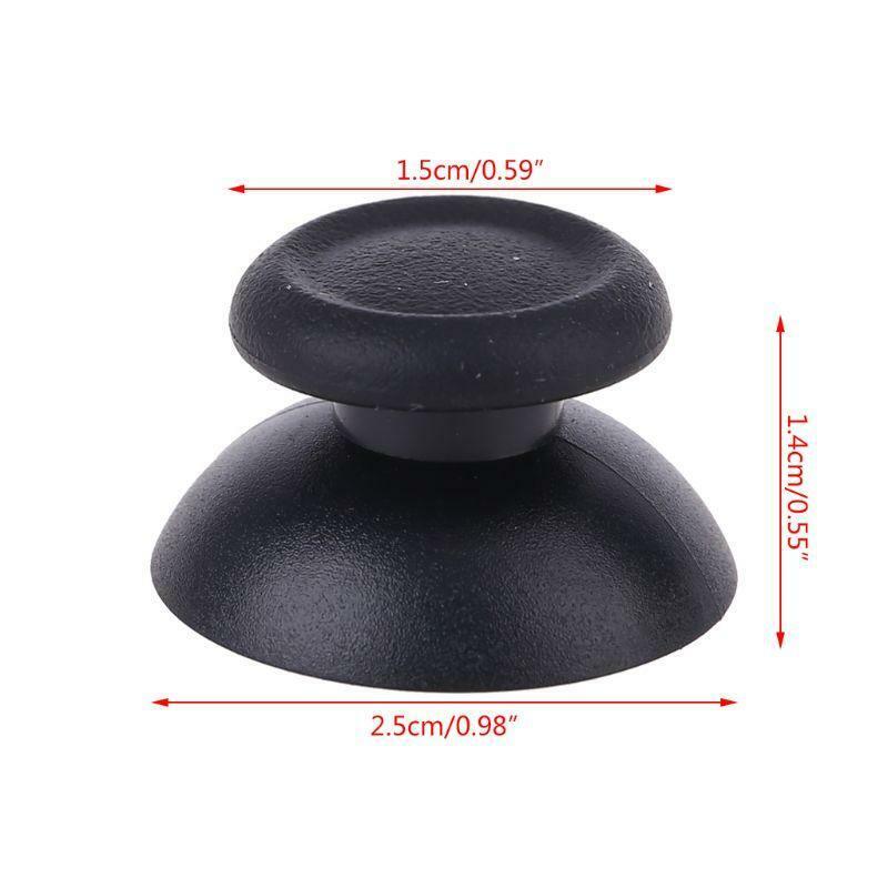 10pcs Analog Replacement Controller  Thumbsticks Thumb Stick for Sony PS4 Black