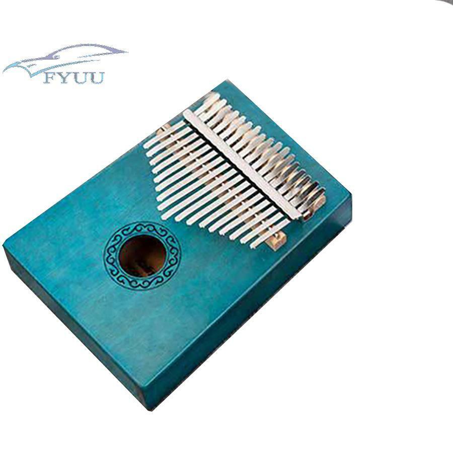 Mahogany Wood 17-Keys Kalimba Finger Piano Thumb Instrument w/ Tuner Hammer New