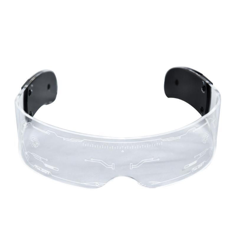 Syllable-Light Emitting Electric Glasses Christmas Colorful Eyewear Punk Style