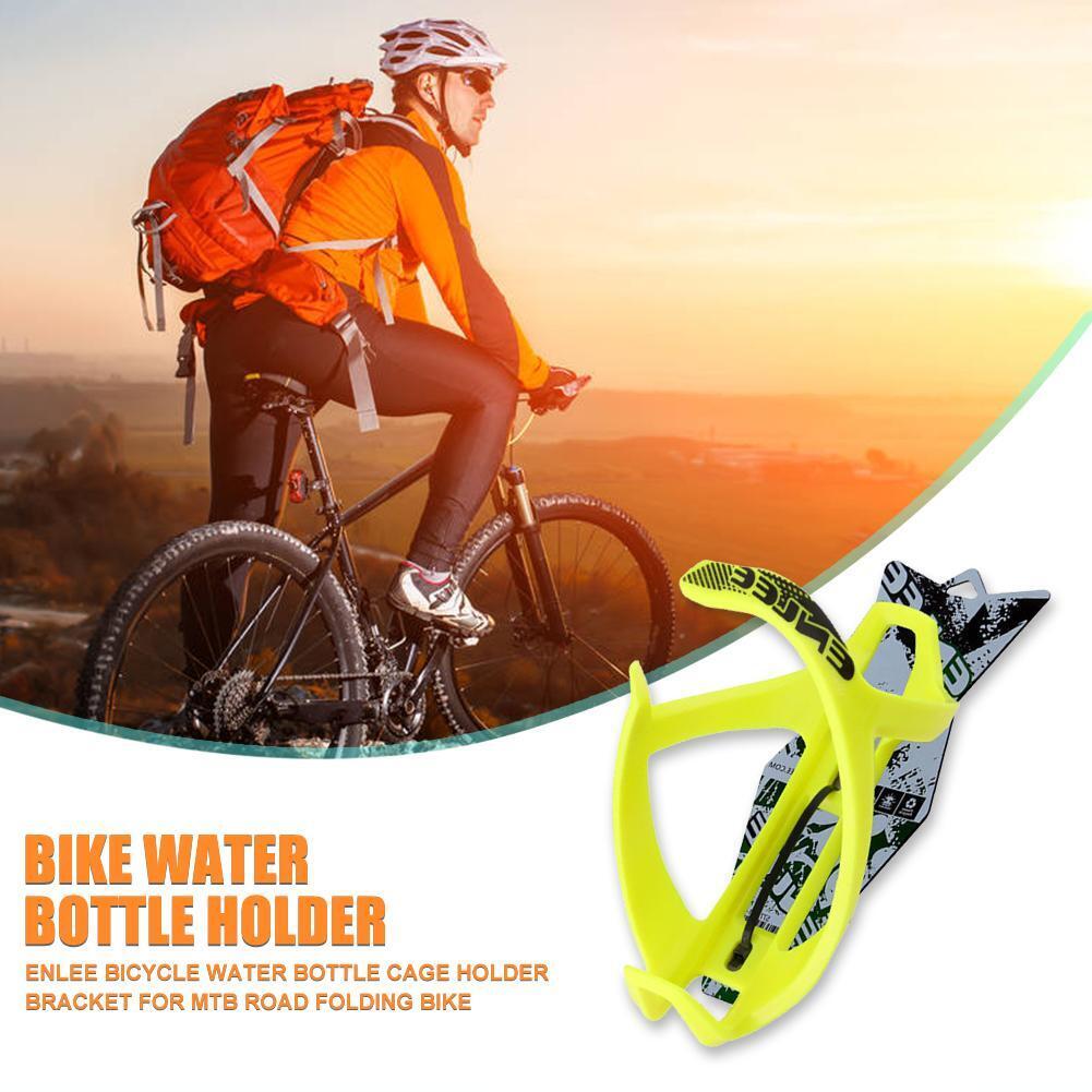 ENLEE Bicycle Water Bottle Cage Holder for MTB Road Folding Bike (Green)