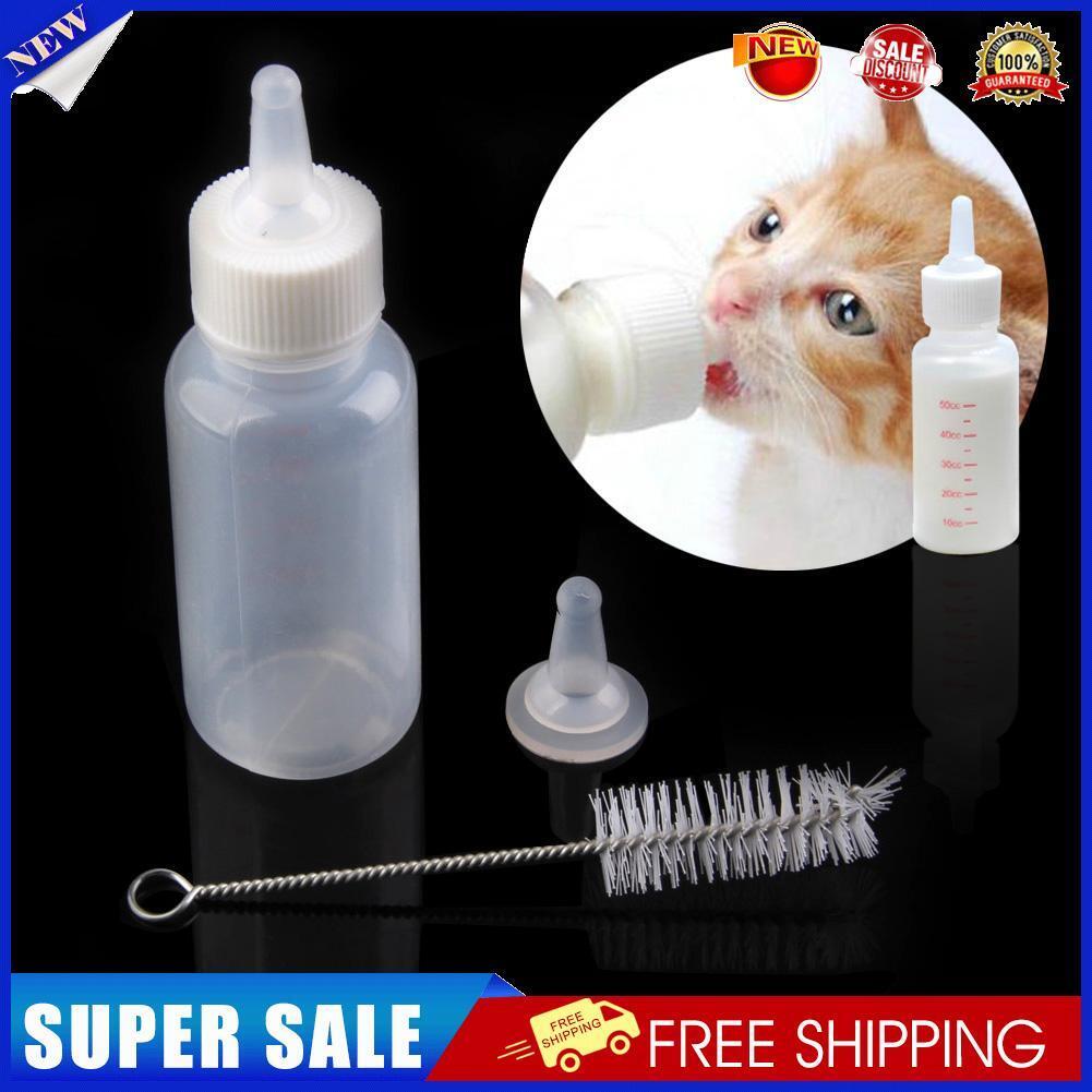 New Pet Small Dog Puppy Cat Kitten Milk Nursing Care Feeding Bottle Set