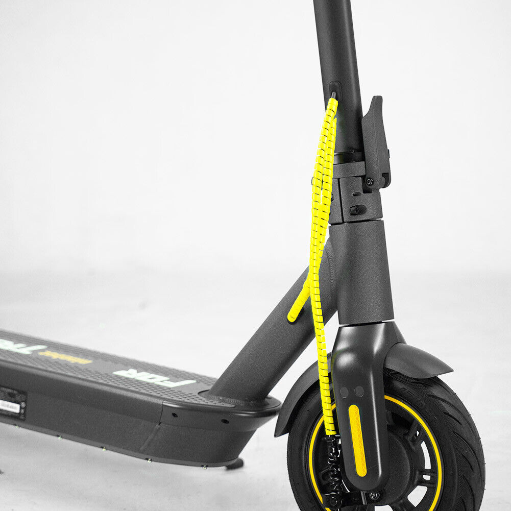 Electric Scooter Brake Pipe Protector Spiral Winding Wire for M365 (Yellow)