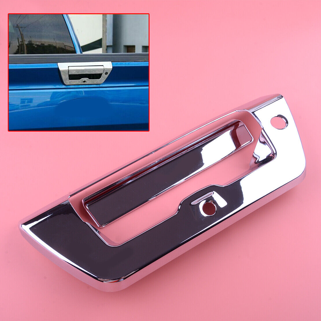 2pcs/set Tailgate Rear Trunk Door Handle Bowl Cover Trim fit for Ford F150 F-150
