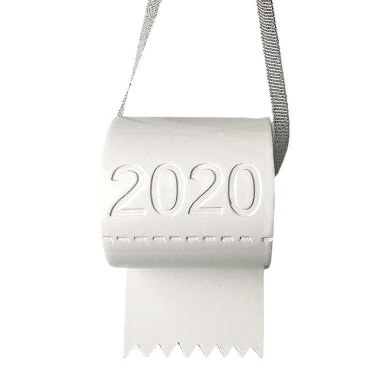 Creative Toilet Paper Crisis 2020 Christmas Tree Ornament Hanging Novelty House