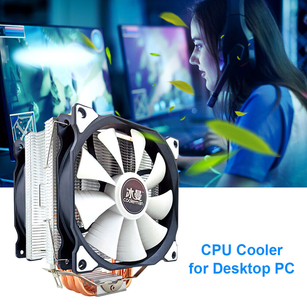 SNOWMAN MT6 12cm CPU Cooler Fan 6 Heat Pipes 4 Pin Heatsink (Dual Fan)