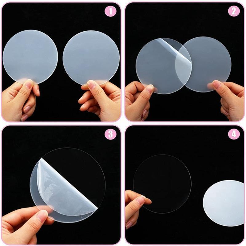 4-Inch Acrylic Keychain Blanks 0.12 Inches Thick Acrylic Circles Clear Disc Orna