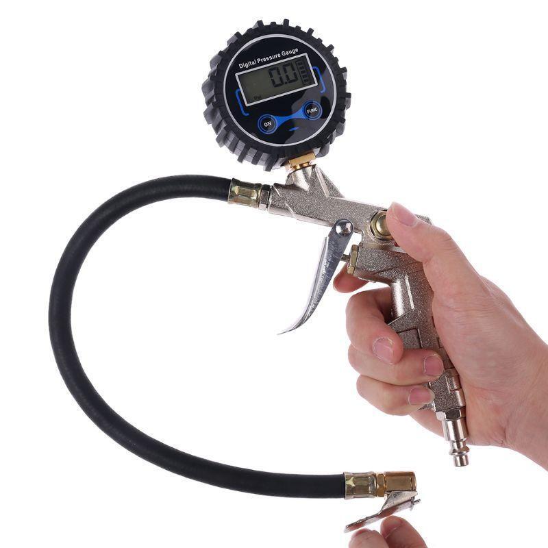 Accurate Electronic Tire Pressure Gauge Inflating Repair Tool Portable Digital