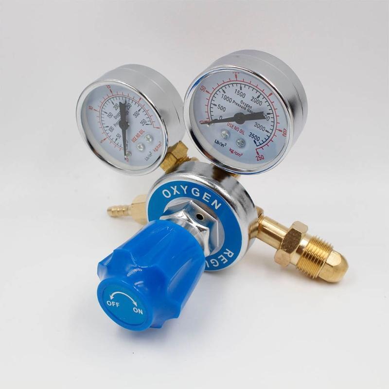 Oxygen Gas Regulator MIG TIG G5/8 Thread 0-25MPa Copper Pressure Flow Meter
