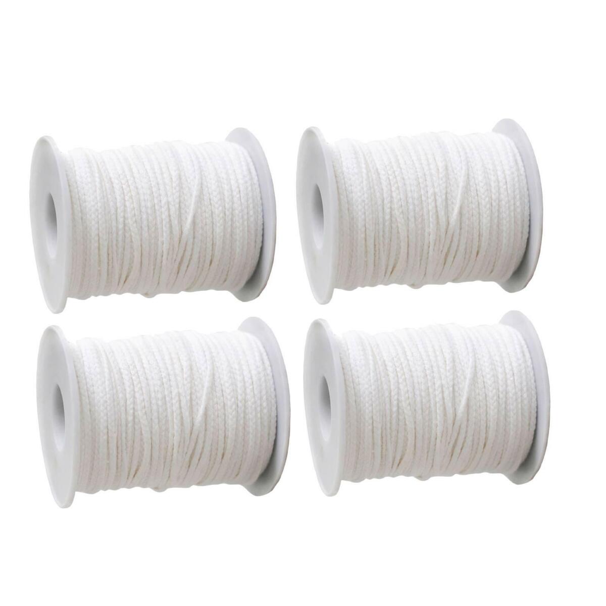 4  18Ply/ft 24Ply/ft Braided Candle Wicks 200FT 61M Candle Making