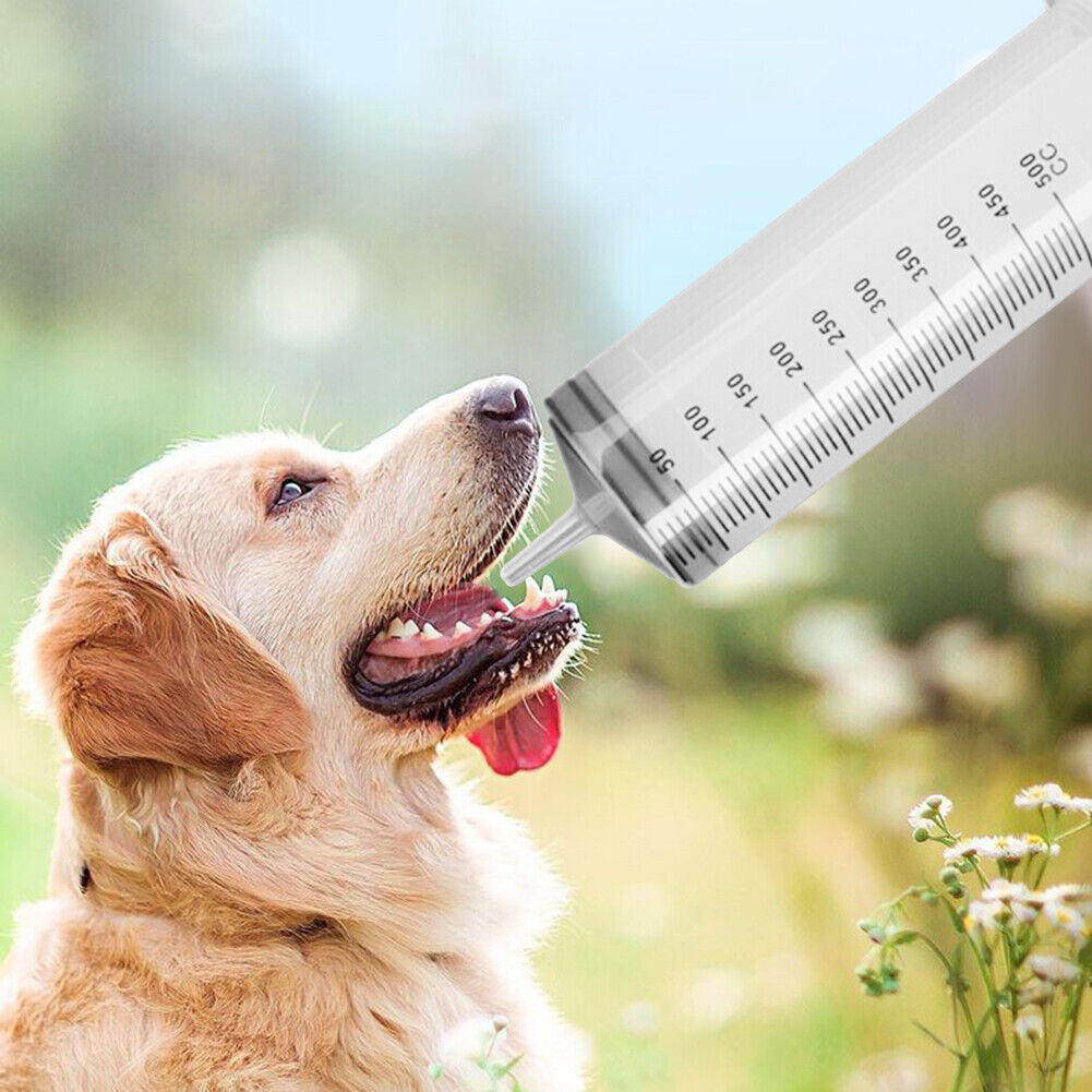 500ml Pet Animal Feeding Syringe Pill Dispenser Medicine Milk Feeder Tool
