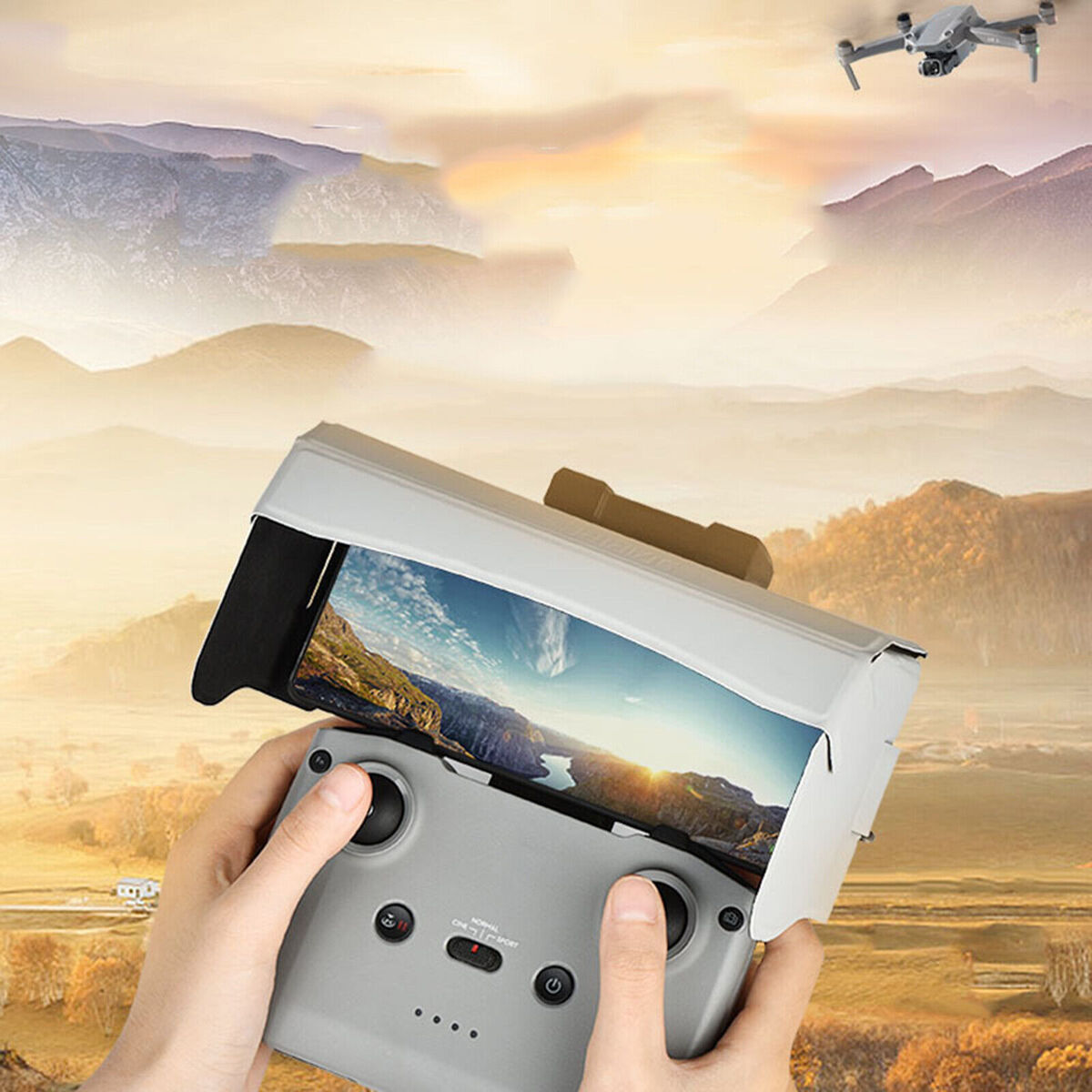 Phone Sun Hood Drone Visor Sunshade Accessories for DJI MAVIC Air 2/Mini 2 Drone