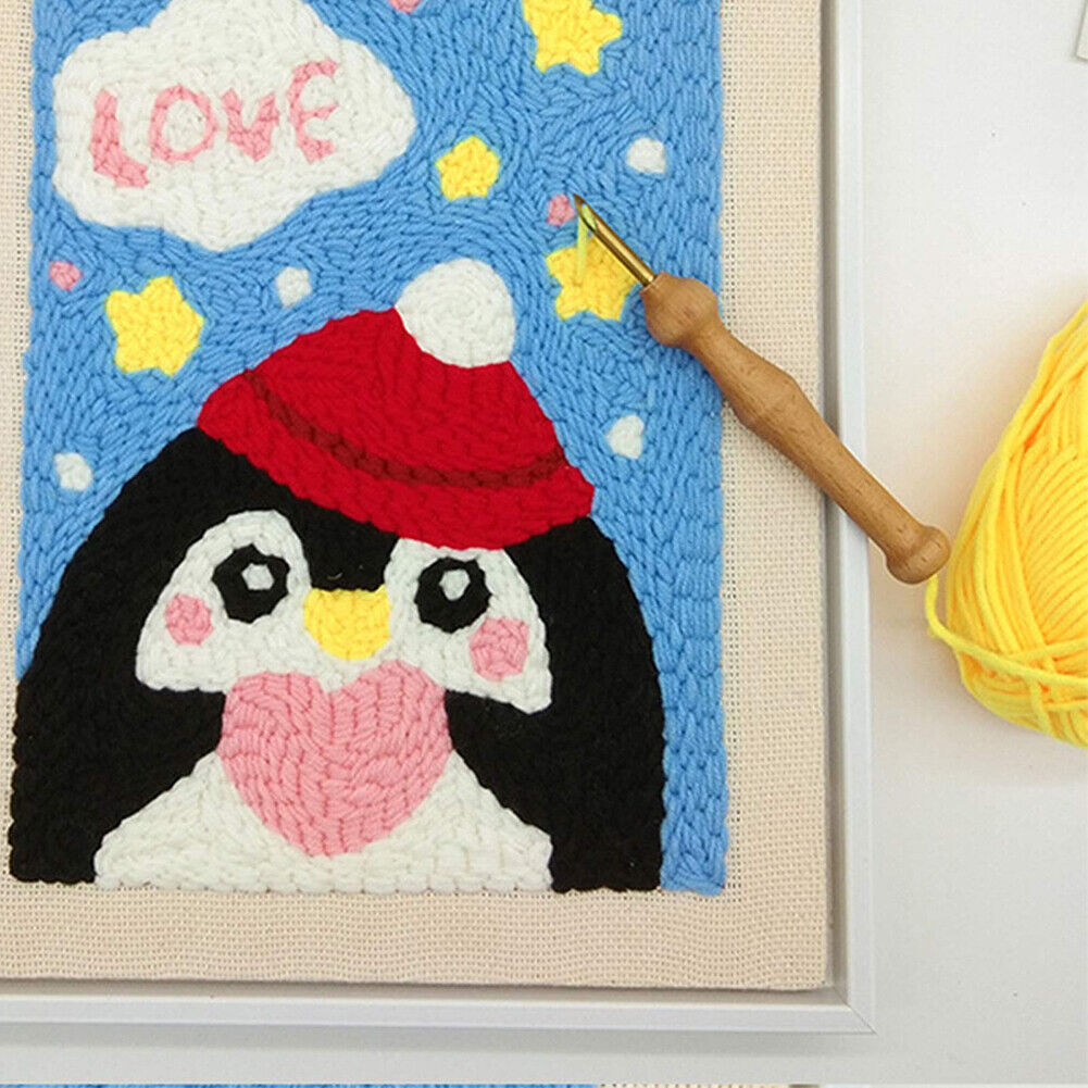 67x50cm Cotton Monks Cloth Punch Needle Needlework DIY Embroidery Fabric