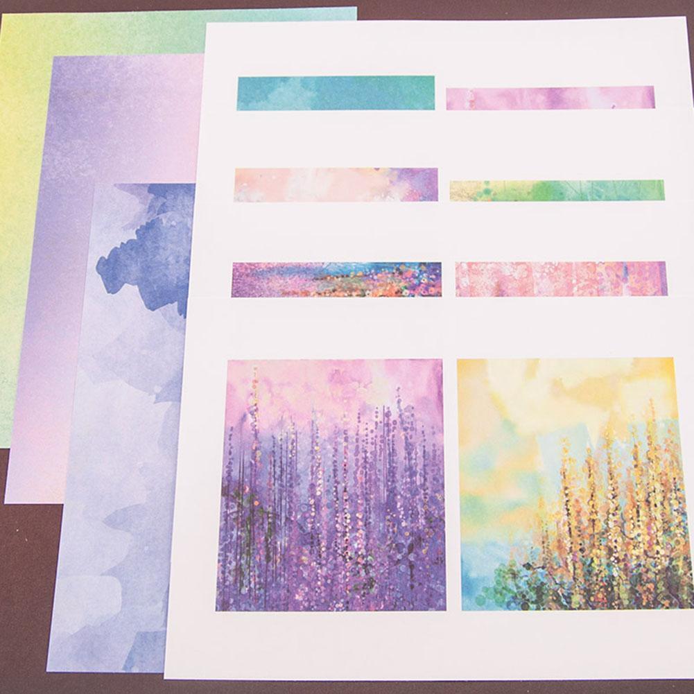 14pcs DIY Background Scrapbooking Photo Album Paper Cards Decorative Crafts
