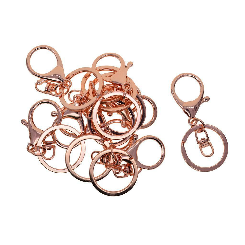 10Pcs Keychain Ring  Claw Clasps  Lanyard  Hook Jewelry Making
