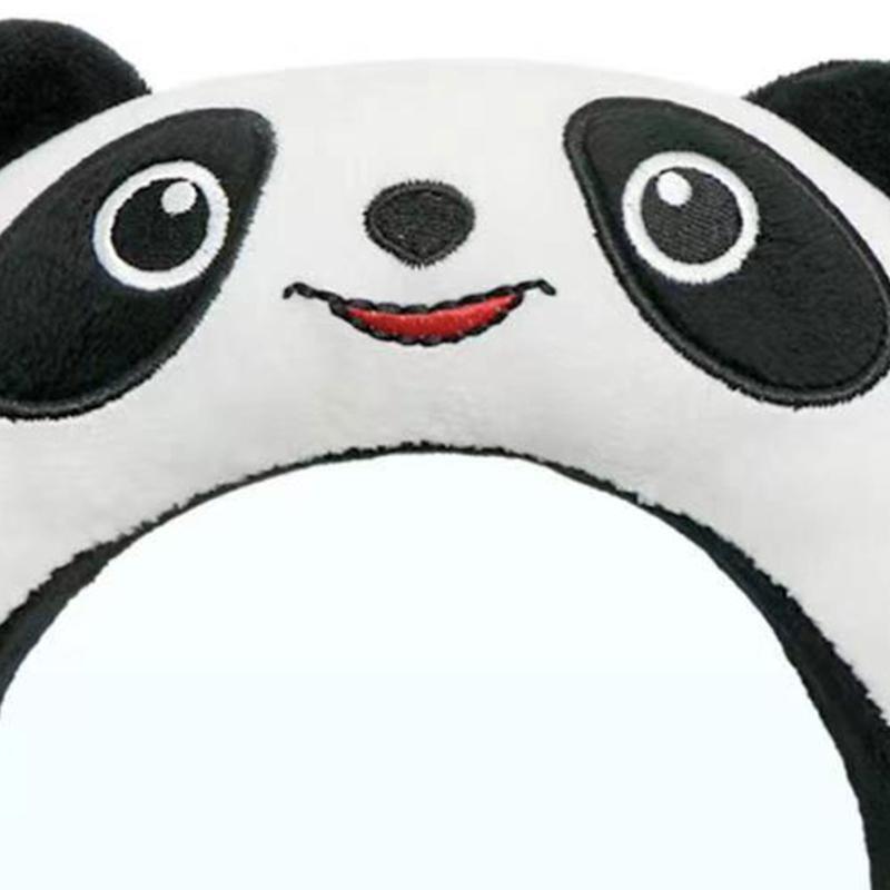 Cute Stuffed Pandas Shape Hair Hoop Women Plush Headband Makeup Hair Supplies