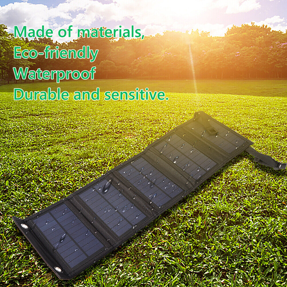 Waterproof Folding 20W Solar Cells Pack 5V USB Solar Panel for Mobile Phone