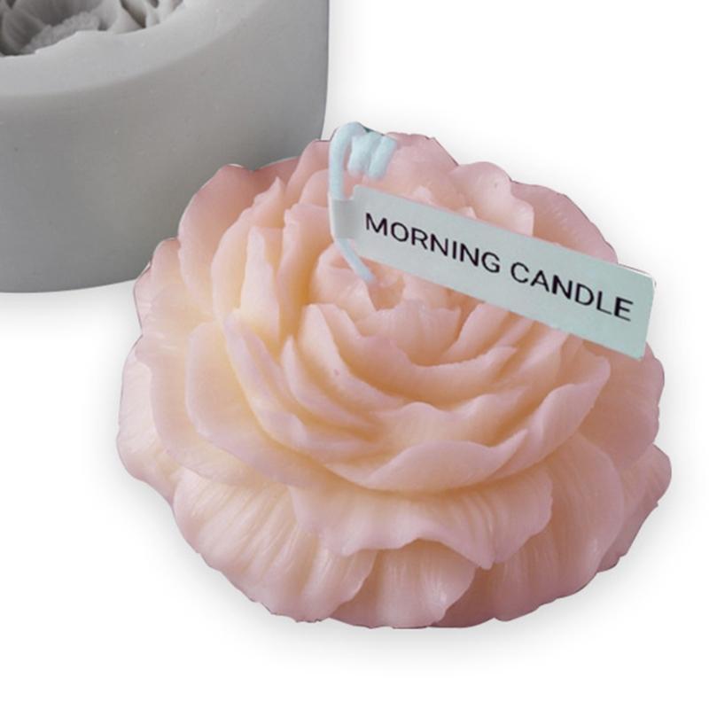 Silicone Large Peony Flower Mold Floral Shape Food Grade Material Candy Cupcake