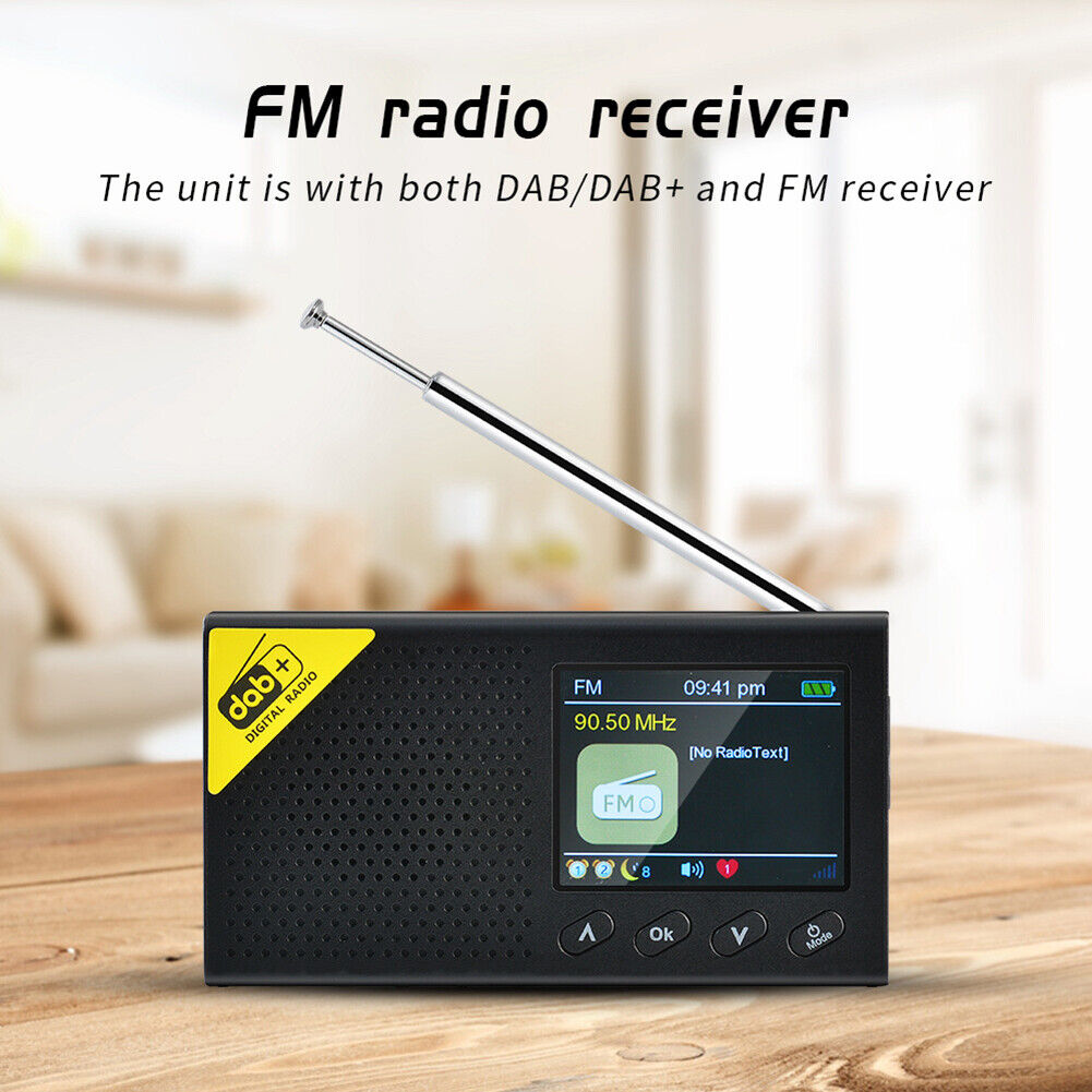 LCD Display Bluetooth-compatible 5.0 Digital Radio Stereo DAB FM Audio Rece