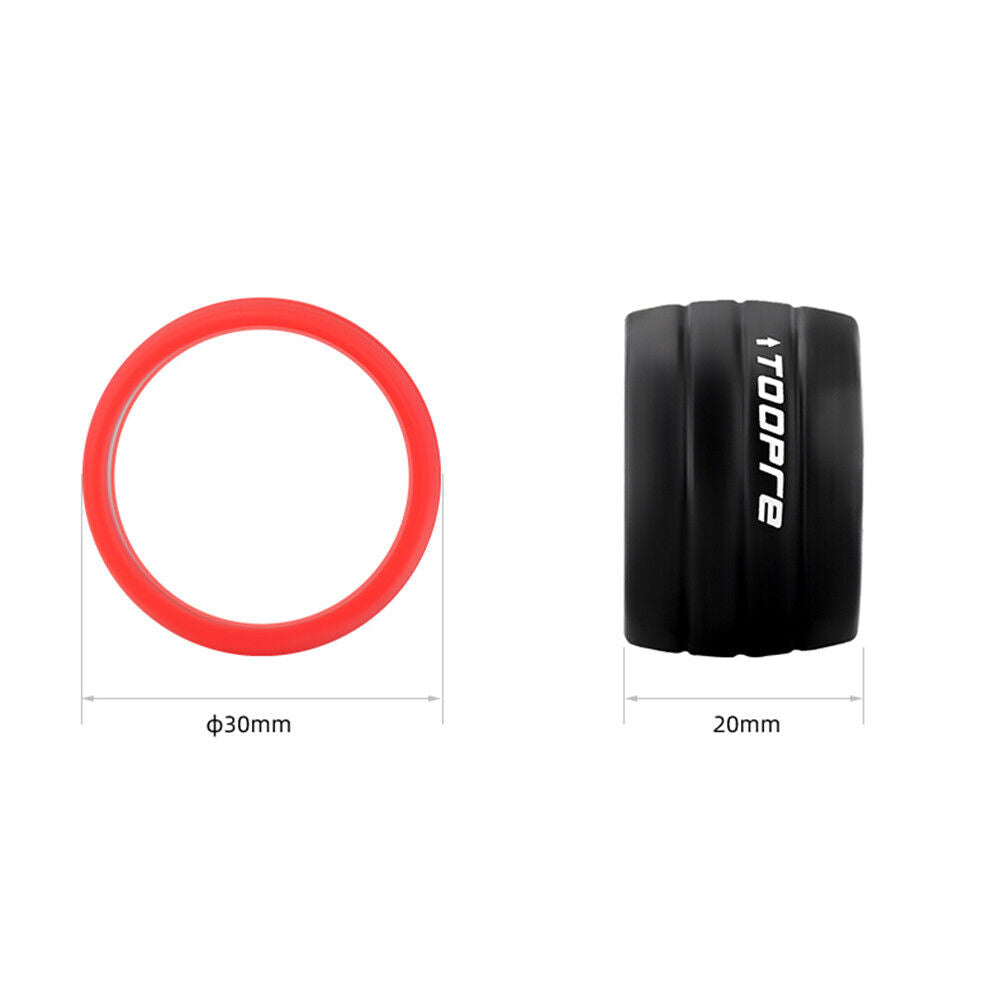2pcs Bike Handlebar Tape Ring Anti-Skid Bicycle Handle Strap Sleeve (Black)