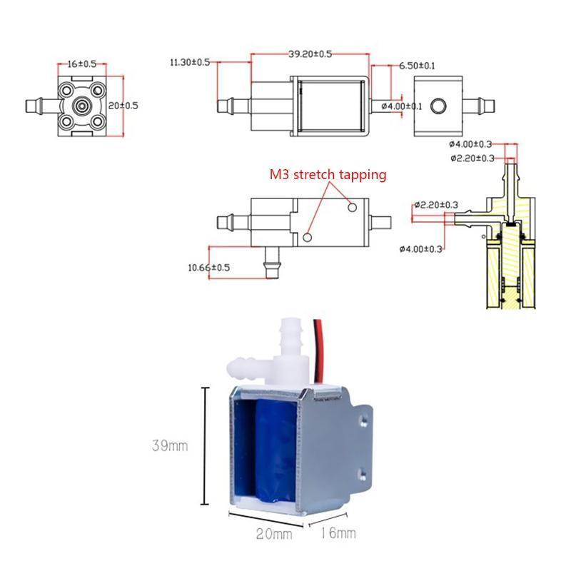 12V/24V 3 Way 2-Position Normally Closed Gas Air Solenoid Valve Easy to Use
