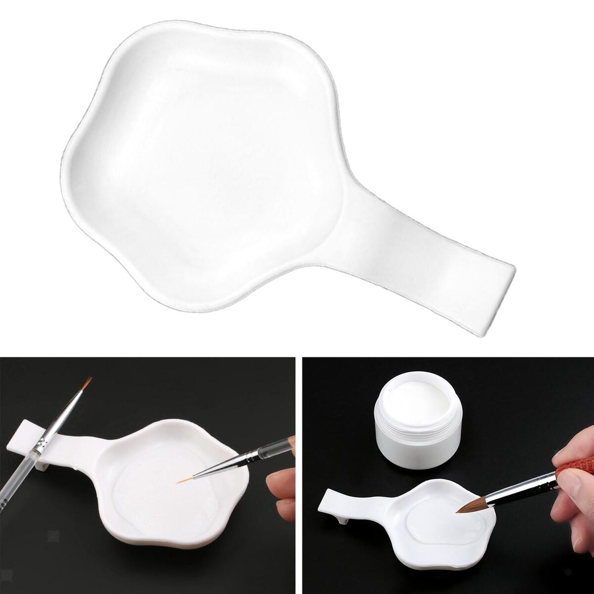 Porcelain Makeup Mixing Tray Holder Pen Wash Dish Tray Accessory Reusable