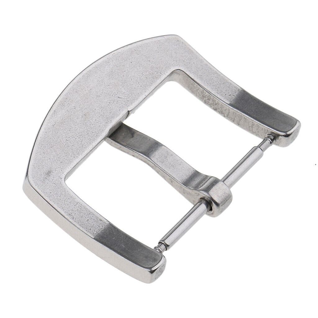 Stainless Steel Polished Buckle For  Watch  Pin Clasp 20mm