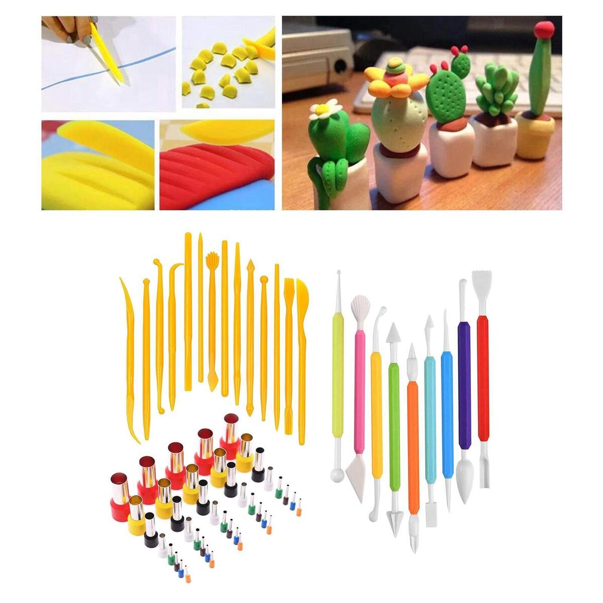 63x DIY Polymer Clay   Cut Cutting   Circle Shape Cutting