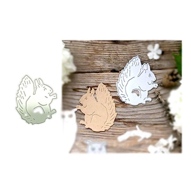 Chipmunk Die Cuts Templates for Invitation Gift Card Making DIY Scrapbooking