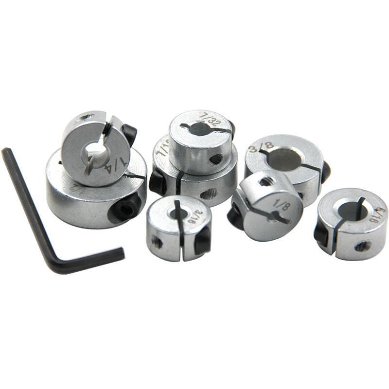 8x Optical Shaft Fixing Ring Shaft Collar Metal Bush Spacer Thrust Clamping Ring