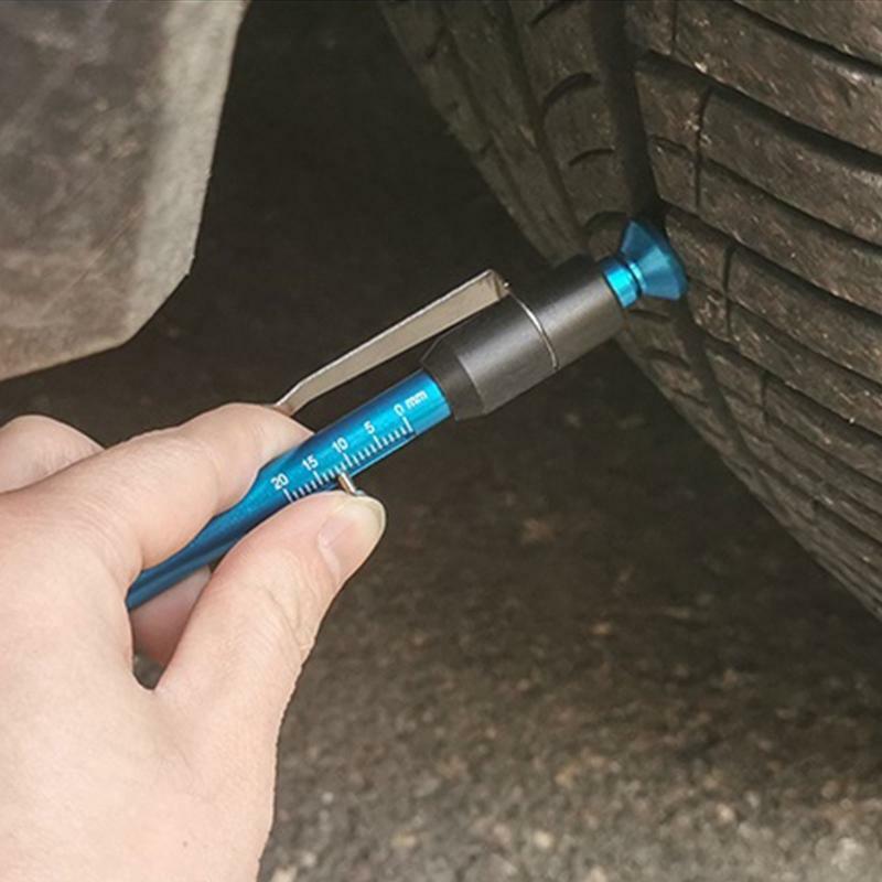 13.8cm/5.4in Brake Pad Measuring Tool Alloy Steel Brake Pad Thickness Gauge