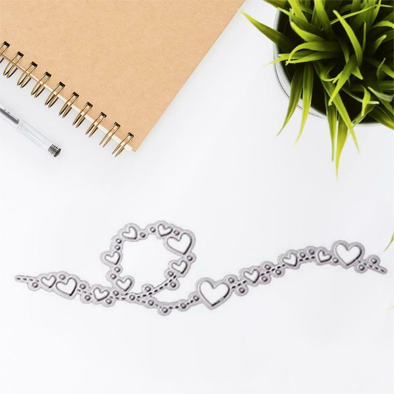 Elegant Heart Lace Shape Carbon Steel Cutting Dies DIY Scrapbooking Photo Album