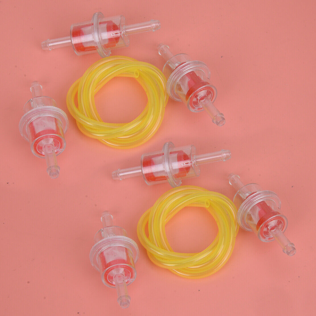6Pcs Fuel Filter w/ Fuel Hose 5x8mm Fit for Mofa Moped Mokick Kleinkraftrad