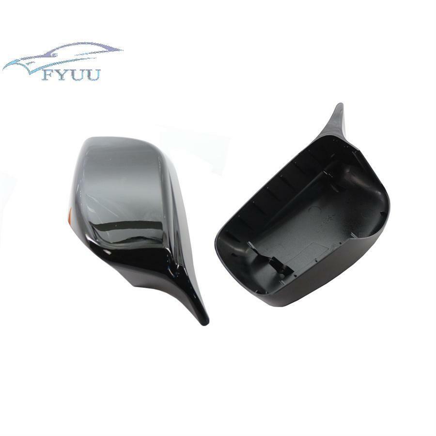 For BMW 5 Series E60 E61 E63 2004-2007 Rear View Mirror Cover Glossy Black
