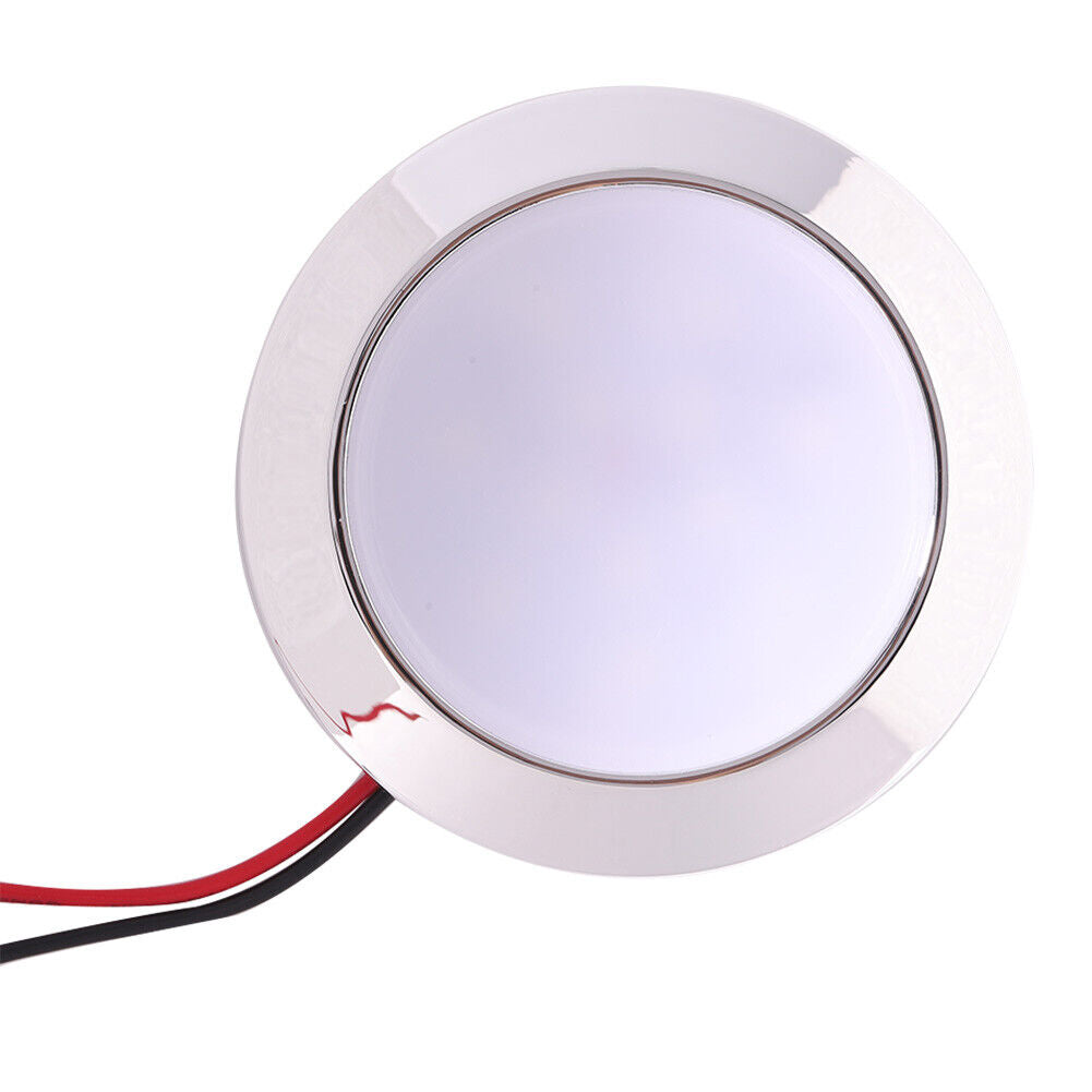1.8W Waterproof 12V Car 24 SMT LED Dome Lamp for RV Marine (White Light)