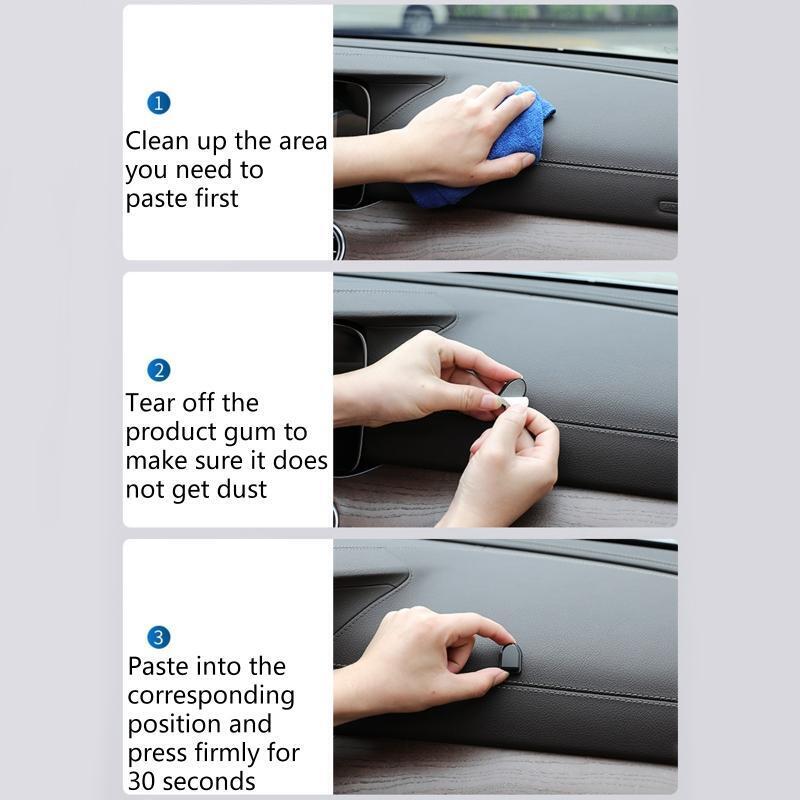 Anti-drop Organizer Storage for USB Cable Key Storage Auto Adhesive Hook Hanger