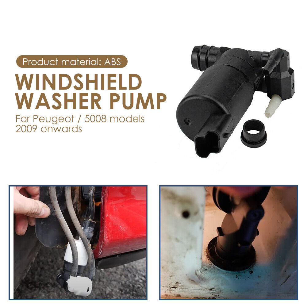 Twin Outlet Windscreen Washer Pump for Peugeot 106 308 407 807 93160293