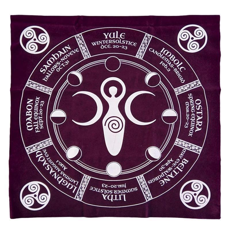 Pagan Altar Cloth Tarot Card Tablecloth Oracle Card Pad Velvet Divination Altar