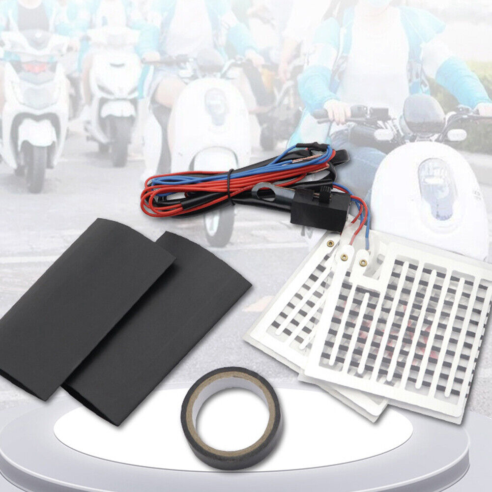 Motorcycle Electric Heating Grips Motorbike Heated Handlebar Warmer (60V)