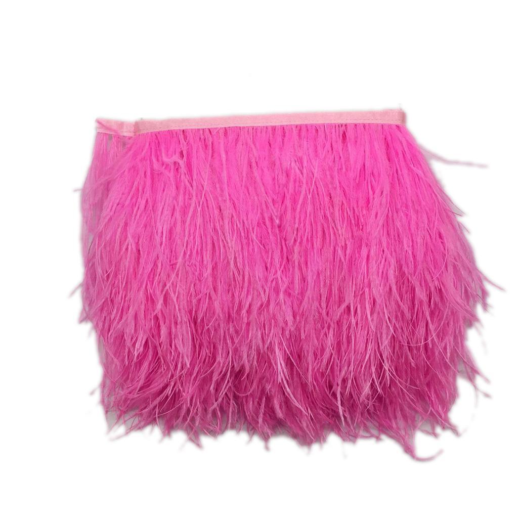 Ostrich Feather Fringe Trim DIY Sewing Crafts Clothing Party Costume Decor