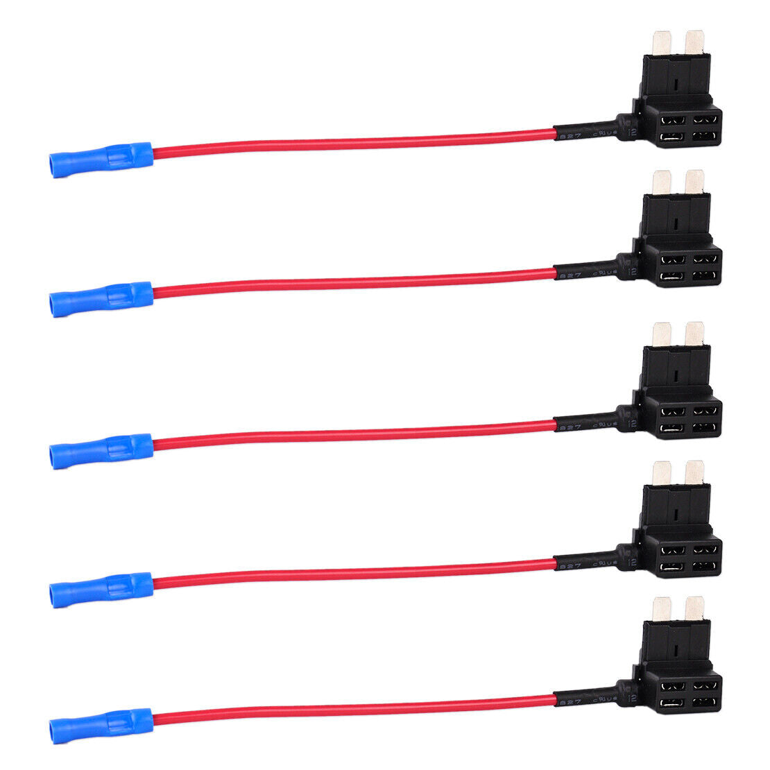 5x Add-A-Circuit Medium Middle ATO ATC Blade Fuse Tap Circuit Adapter Holder Li