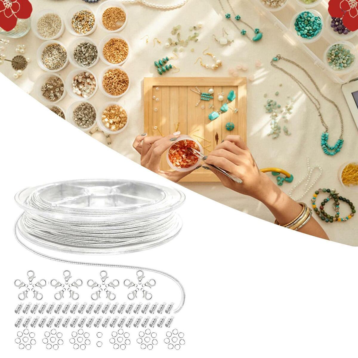 Chain by Spool  with Accessories for Earring Bracelets Jewelry Making