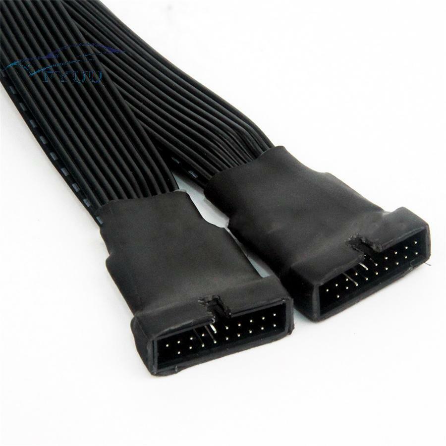 12cm 18AWG 19-Pin to USB 3.0 20-Pin 1 to 2 Motherboard Power Extension Cable New