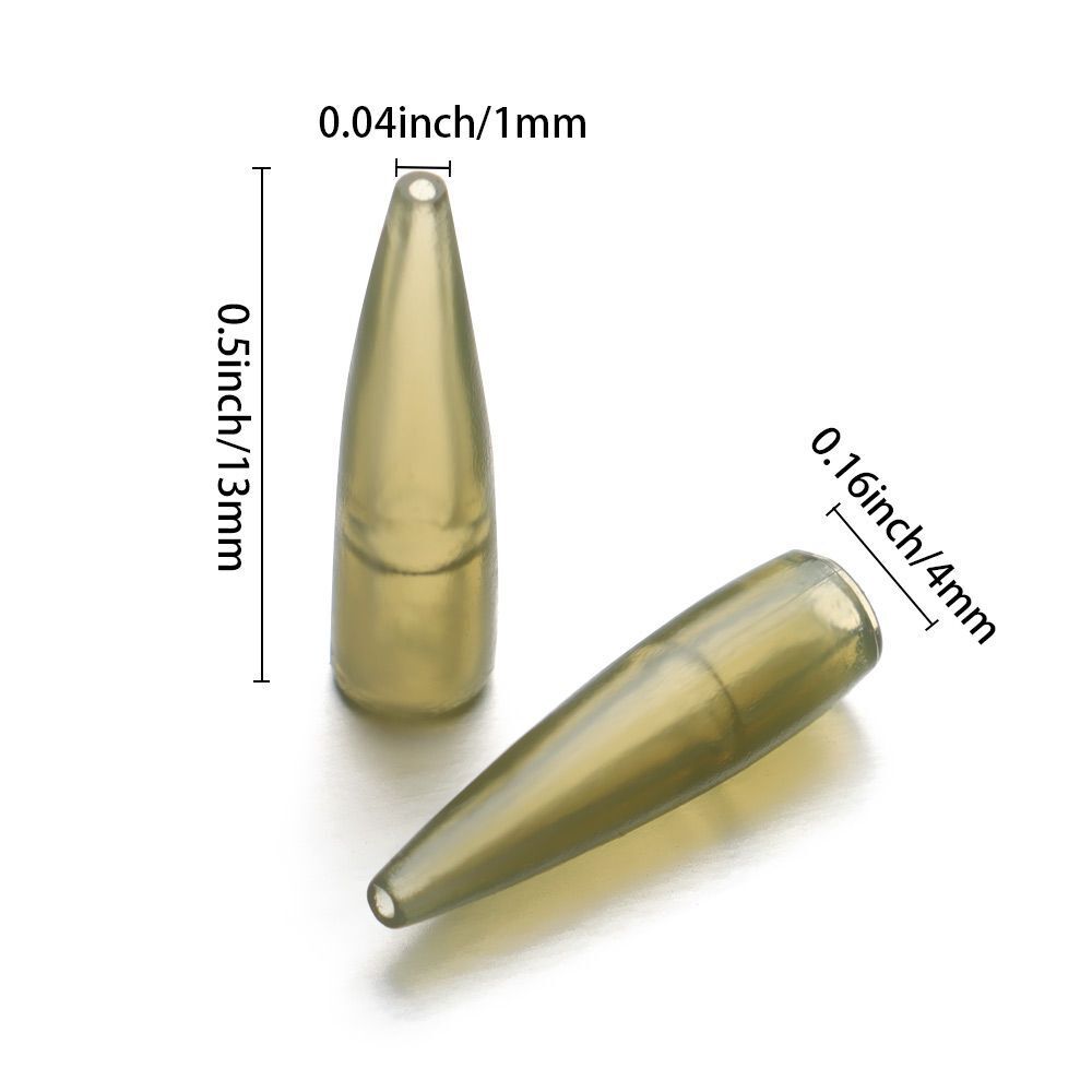 Accessories Micro Carp Sleeve Tail Rubber Cone Connect with Fishing Hook