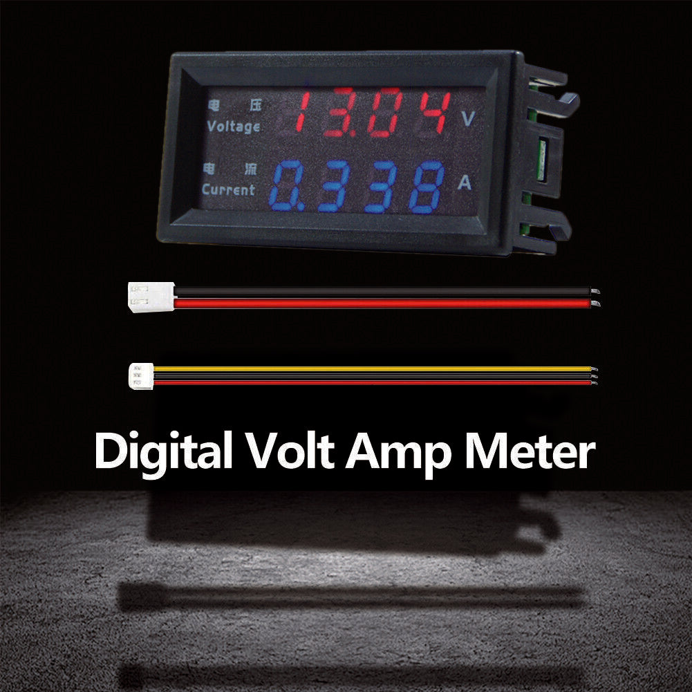 M4430 Digital Voltmeter Ammeter 0.28 inch LED Display Volt Amp Meter (200V)