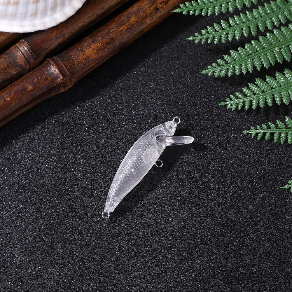 5.5cm 3.5g Plastic Transparent Blank Fishing Lure Hard Baits without Hook